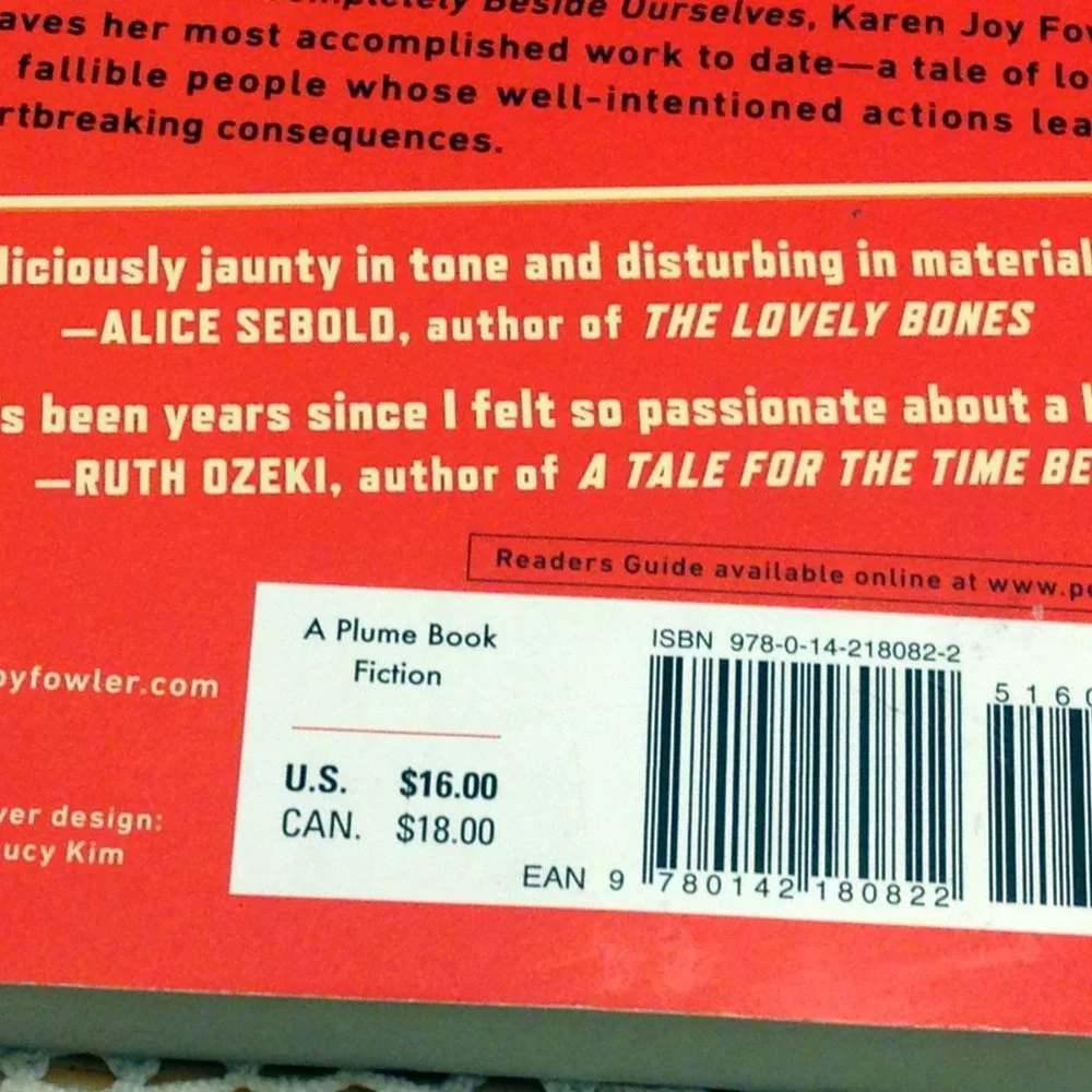 Book Sale! 3 for $10! Best Seller,  Completely beside ourselves, Karen Joy